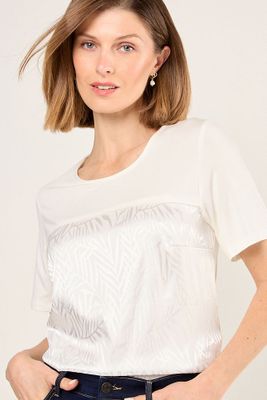 Polera Doble Tela Blanco Ma Griffe 14202225057101