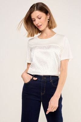 Imagen 2 del producto Polera Doble Tela Blanco Ma Griffe 14202225057101