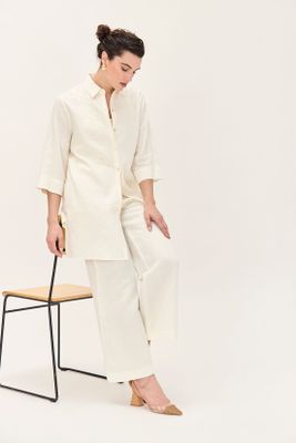 Imagen 2 del producto Tapado Camisero Lino Crudo Ma Griffe 15402224055105