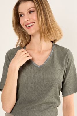 Imagen 2 del producto Polera Escote Ev V Avellana Ma Griffe 14202126003126