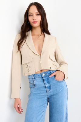 Imagen 1 del producto Blazer Liso Beige iO 16020126053106