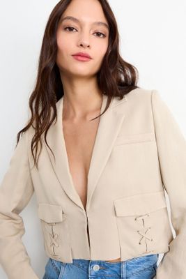 Imagen 2 del producto Blazer Liso Beige iO 16020126053106