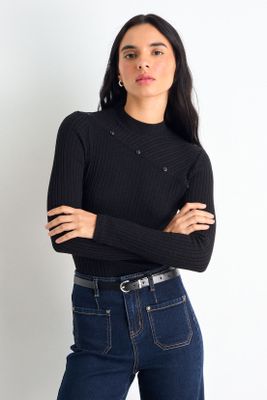 Polera Manga Larga Negro iO 14220125061102