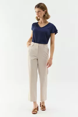 Pantalon Formal Bolsillo Tapeta Beige Ma Griffe 11002224060106