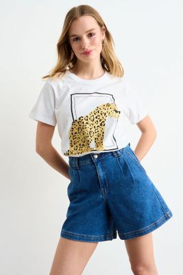 Polera Estampada Crudo iO 14604225081105