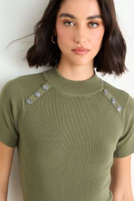 Imagen 2 del producto Polera Tejida Manga Corta Verde Ash 18207126051137