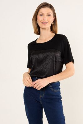 Imagen 2 del producto Polera Doble Tela Negro Ma Griffe 14202225057102