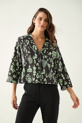 Imagen 1 del producto Blusa Estampada Verde Ash 14107224064137