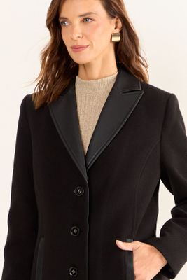 Imagen 2 del producto Chaqueton Cuello De Ecocuero Negro Ma Griffe 17202126002102