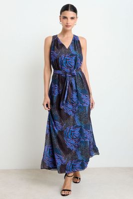 Vestido Largo Fantasia Negro Ash 13507225057102