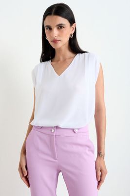 Imagen 1 del producto Blusa Lisa Sin Mangas Crudo Ash 14007225013105