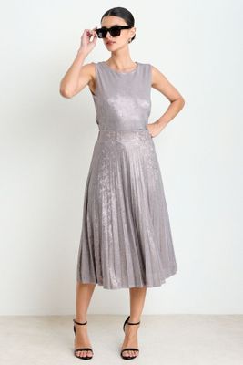 Falda Plisada Gris Ash 12007225006113