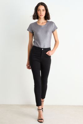 Skinny Jeans Liso Negro Ash 11307126002102