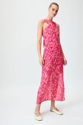 Vestido Fantasia Largo fucsia iO 13520125051116