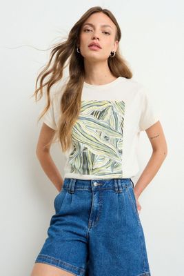 Polera Manga Corta Crudo iO 14304225003105