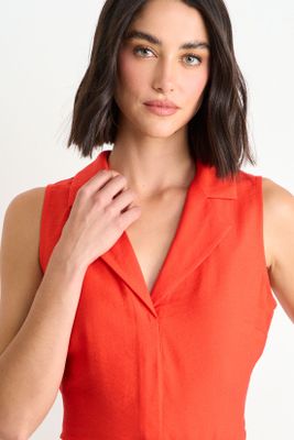 Imagen 2 del producto Blusa Lisa Sin Mangas Rojo Ash 14007126050103