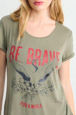 Imagen 2 del producto Polera Estampada Verde iO 14620225007137