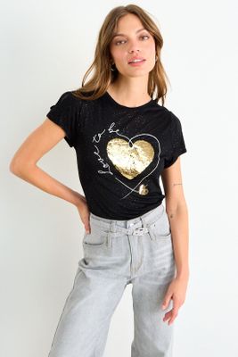 Imagen 1 del producto Polera Estampada Negro iO 14620126050102