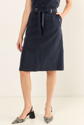 Imagen 2 del producto Falda Lyocel Azul Ma Griffe 12002126001104