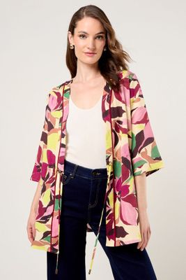Kimono Estampado Amarillo Ma Griffe 15502225055108