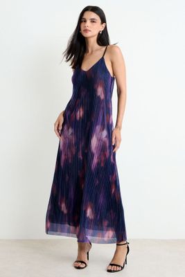 Vestido Largo Print Rojo Ash 13507225004103