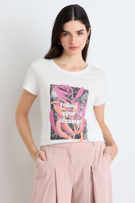 Polera Manga Corta Crudo Ash 14607125012105