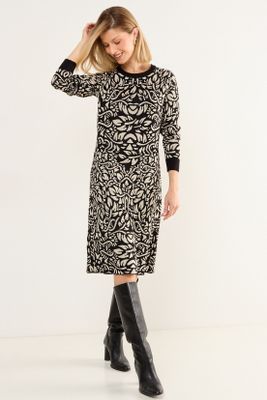 Imagen 1 del producto Vestido Tejido De Fantasia Negro Ma Griffe 13102126002102