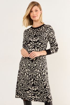 Imagen 2 del producto Vestido Tejido De Fantasia Negro Ma Griffe 13102126002102