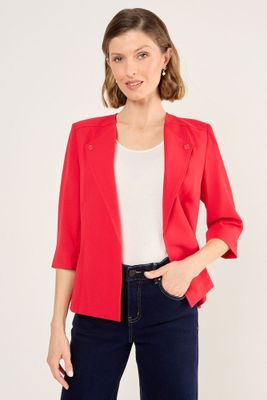 Blazer Liso Rojo Ma Griffe 16002225006103