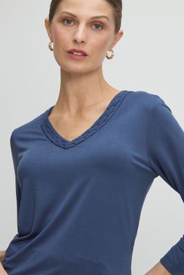 Imagen 2 del producto Polera Manga Larga Azul Ma Griffe 14202225003104