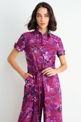 Imagen 2 del producto Enterito Print Tipo Palazzo Burdeos Ash 13307126053112