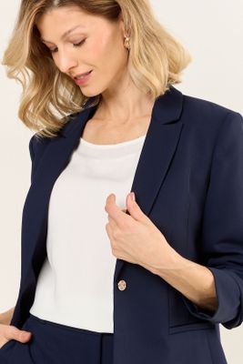 Imagen 2 del producto Blazer Abotonado Con Solapa Azul Ma Griffe 16002126001104