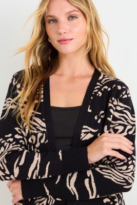 Imagen 2 del producto Cardigan Fantasia Largo Negro Ash 18607126003102