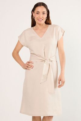Vestido Largo Beige Ma Griffe 13002225053106