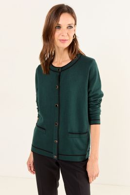 Imagen 1 del producto Tejido Chanel Bicolor Verde Oliva Ma Griffe 18002126002107