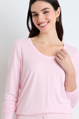 Imagen 2 del producto Polera Manga Larga Rosa Ash 14207225001123