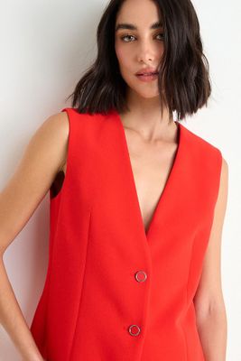 Imagen 2 del producto Vest Liso Sin Solapa Rojo Ash 16207126001103