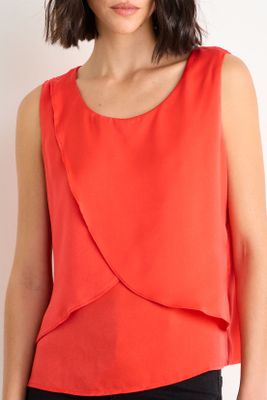 Imagen 2 del producto Blusa Lisa Sin Mangas Rojo Ash 14007126004103