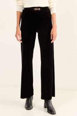 Imagen 2 del producto Calza De Terciopelo Wide Negro Ma Griffe 11402126003102