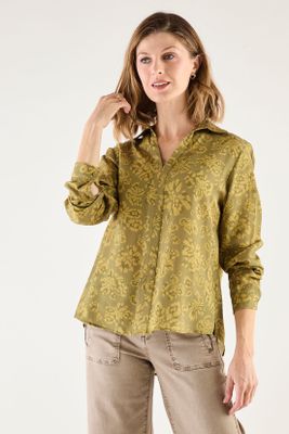 Blusa Lyocell Estampada Negro 14102125056102