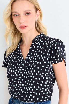 Imagen 2 del producto Blusa Manga Corta Print Negro Ash 14107225009163