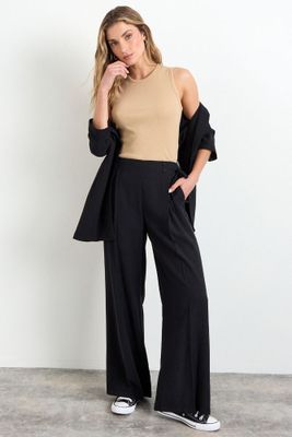 Pantalon Liso Negro iO 11020225022102