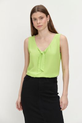 Top Liso Con Lazo Verde Ash 14007224057137