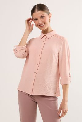 Blusas Manga Larga Rosa Ma Griffe 14002225003123