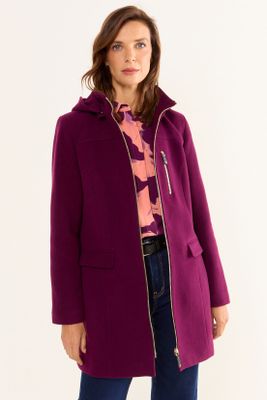 Imagen 2 del producto Chaqueton Tipo Montgomery Morado Ma Griffe 17202126050121