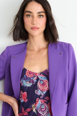 Imagen 2 del producto Blazer Liso Con Solapa Morado Ash 16007225070121