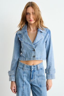 Blazer Liso Celeste iO 16020126004110