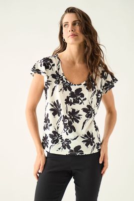 Polera Estampada Negro Ash 14307125001102