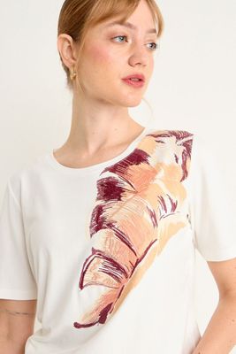 Imagen 2 del producto Polera Manga Corta Blanco Ma Griffe 14602225055101