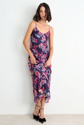 Vestido Fantasia Largo Morado Ash 13507126051121